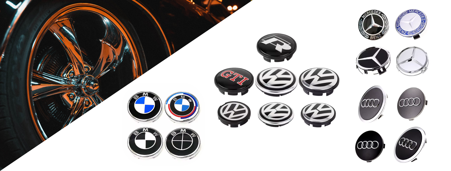 VW BMW Audi Skoda Mercedes-Benz Volkswagen Cache-moyeux